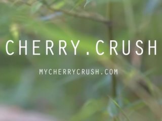 CHERRY CRUSH - SCHOOL lady ORGASM&comma; OILED ASS&comma; BUTT PLUG AND CUM SHOT