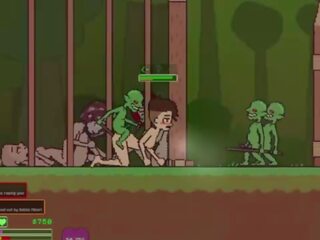 Captivity &vert; étape 3 &vert; nu femelle survivor fights son manière par oversexed goblins mais fails et obtient baisée dur avalement liters de foutre &vert; hentaï jeu gameplay p3