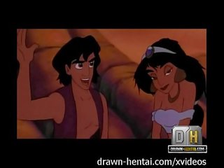 Aladdin porno - strand xxx film met jasmine