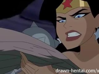 Justice league hentai - kettő csajok mert batman manhood