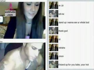 Pussy and adolescent talking at webcam masturbate and cum