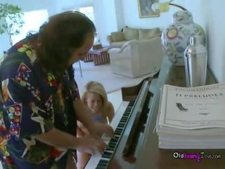 Ron jeremy spielend klavier für zauberhaft jung groß meise seductress
