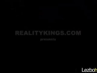 Suave flirty Lesbo Girls (Riley Reid & Kenna James) Playing On Camera video-23