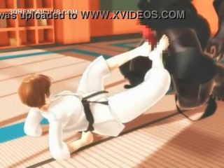Karate hentai unge dame suger monsters stor stikk